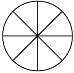 circle divided into 8 sections