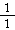 one fraction